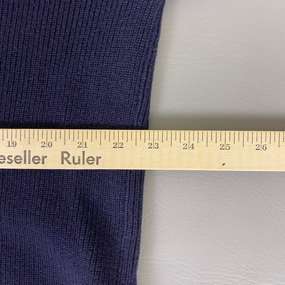 Eddie Bauer Sweater Mens XL Tall Blue Ribbed Knit Pullover Crew Neck 100% Cotton - Picture 7 of 9